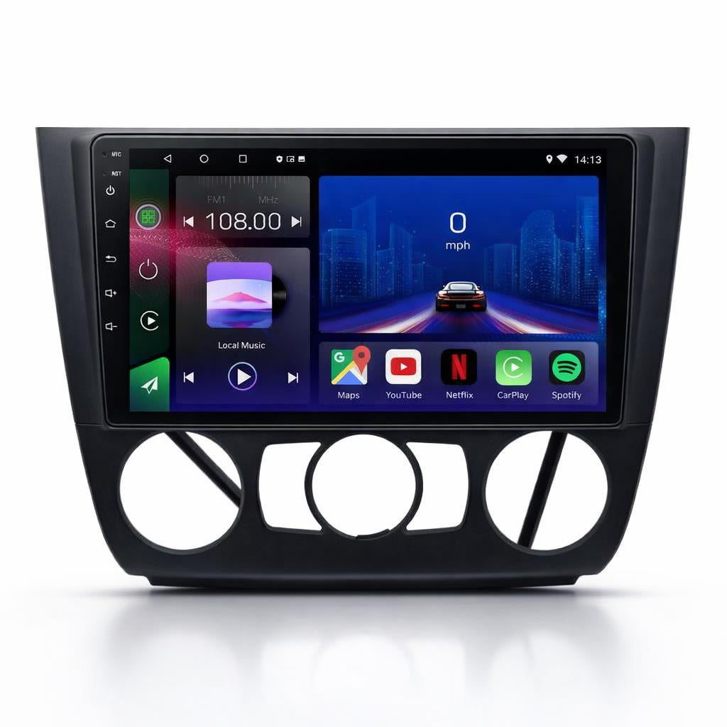 BMW 1 Series E81 E82 E87 E88 2004-2012 Android 14 Car Stereo Head Unit with Wireless CarPlay Android Auto - WeFitAnyCar