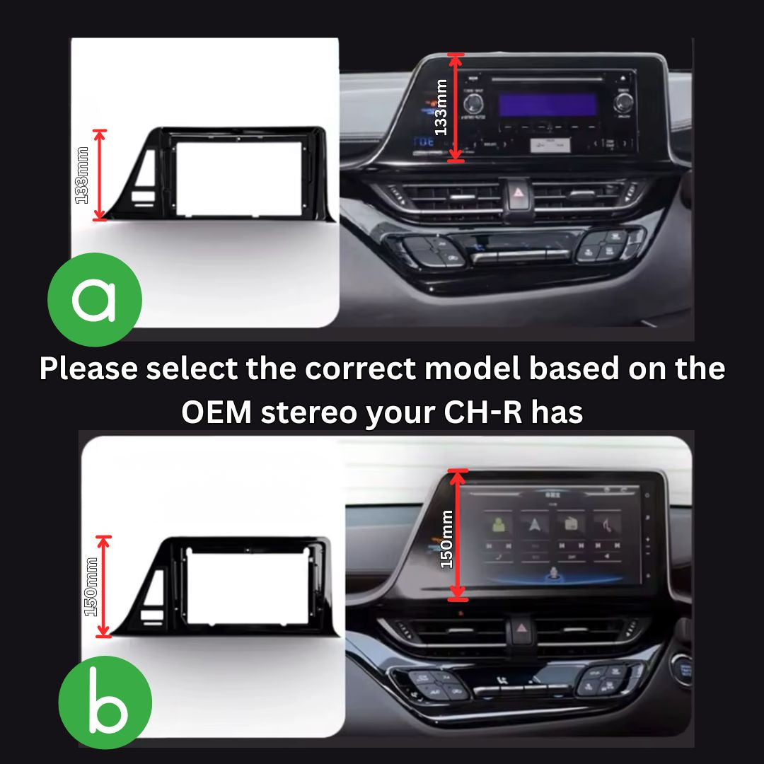 Toyota CH-R 2016-2019 Android 14 Car Stereo Head Unit with Wireless CarPlay Android Auto - WeFitAnyCar