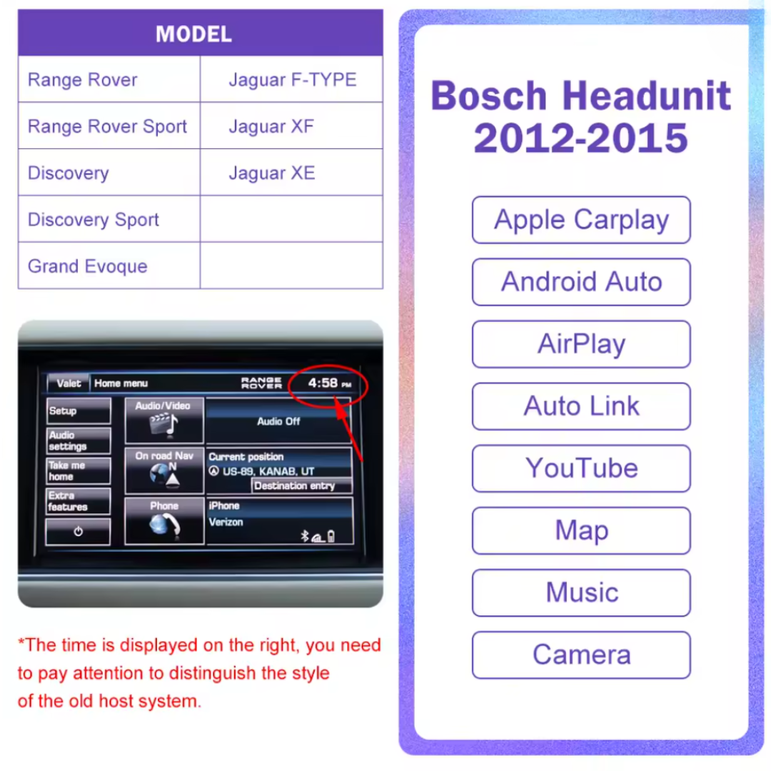 For Land Rover Range Rover & Jaguar Wireless Apple CarPlay & Android Auto Retrofit 2012–2018 - WeFitAnyCar