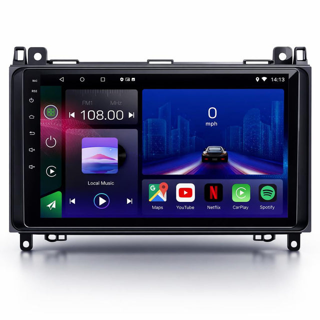 Mercedes Sprinter Vito Viano & VW Crafter Android 14 Car Stereo Head Unit with Wireless CarPlay Android Auto - WeFitAnyCar