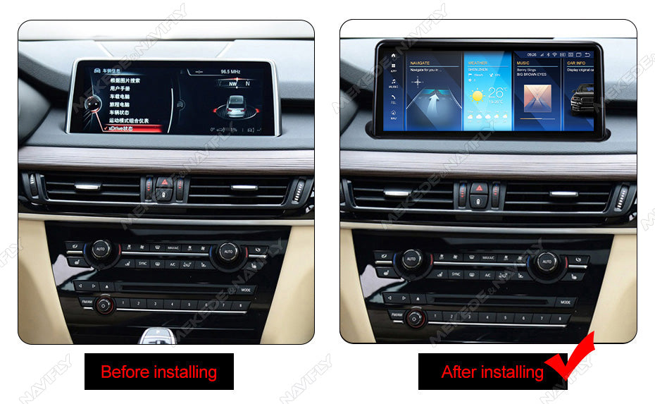 BMW X5 X6 | 2014-2019 | F15 F16 | Android 13 Wireless CarPlay & Android Auto | Car Stereo Head Unit NBT EVO - Pluscenter