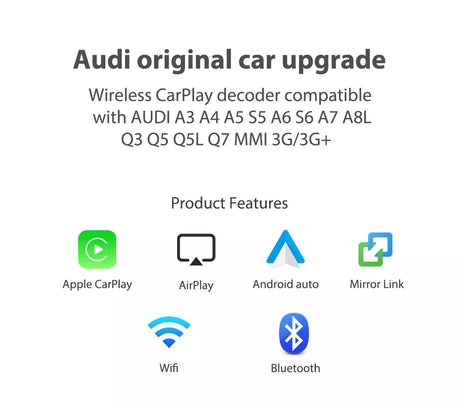 Wireless Apple CarPlay for Audi Android Auto Decoder Box 3G MMI 2G MMI MIB MIB2 - Pluscenter