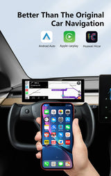 Tesla | Model 3 Y | Cluster Dashboard | Digital LCD 8in Display | CarPlay Android Auto - Pluscenter