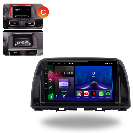 Mazda CX-5 2012-2017 Android 14 Car Stereo Head Unit with Wireless CarPlay Android Auto - WeFitAnyCar