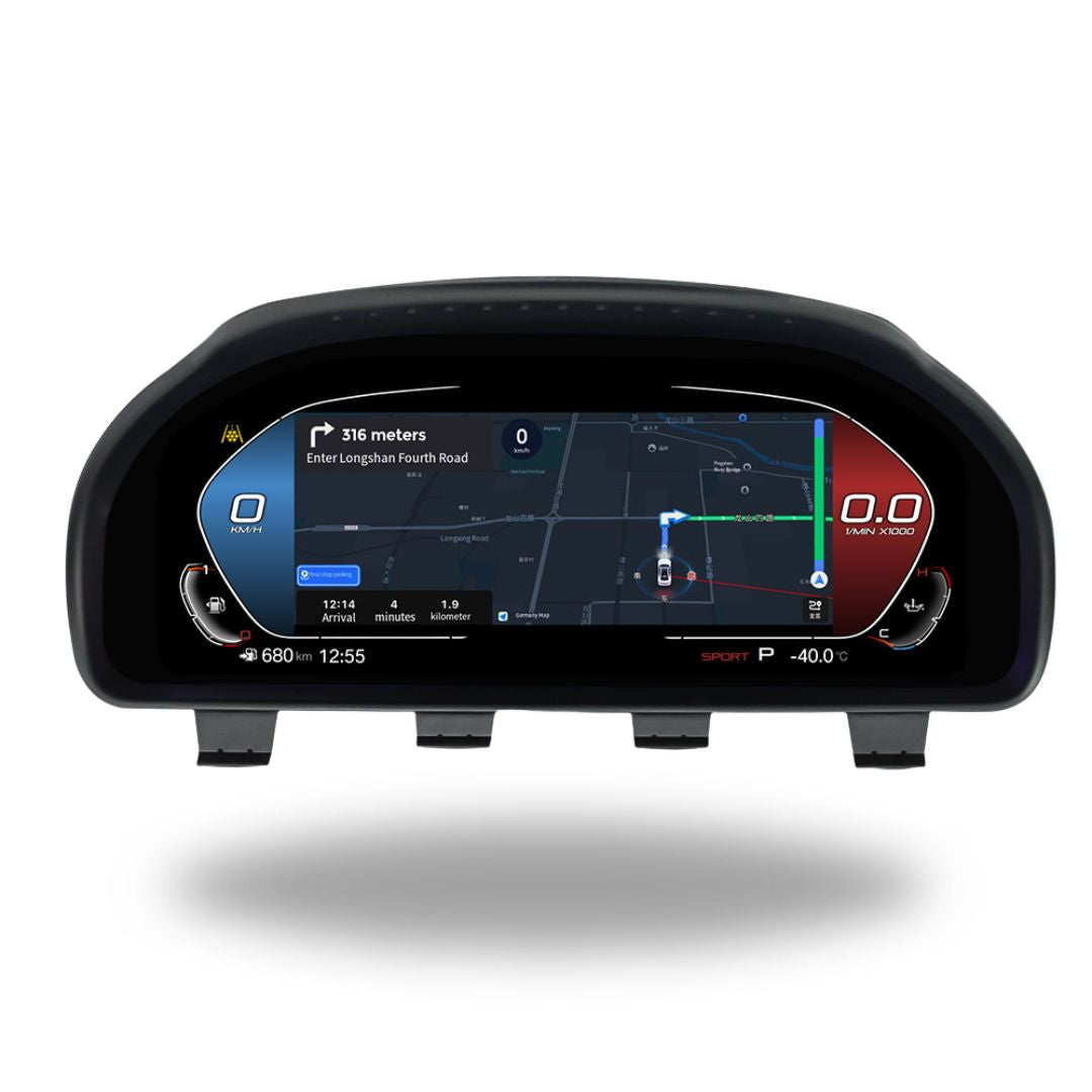 BMW 5 / 6 / 7 Series & X Series F-Chassis 12.3″ Digital Instrument Cluster – LCD Dashboard with CarPlay