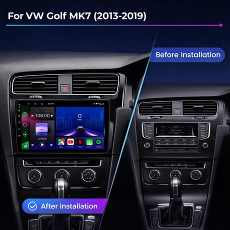 Volkswagen Golf MK7 2013-2019 Android 14 Car Stereo Head Unit with Wireless CarPlay Android Auto RHD - WeFitAnyCar