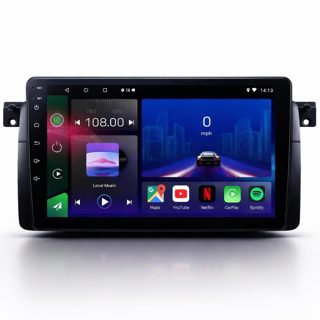 BMW 3 Series  E46 1997-2006 Android 14 Car Stereo Head Unit with Wireless CarPlay Android Auto - WeFitAnyCar