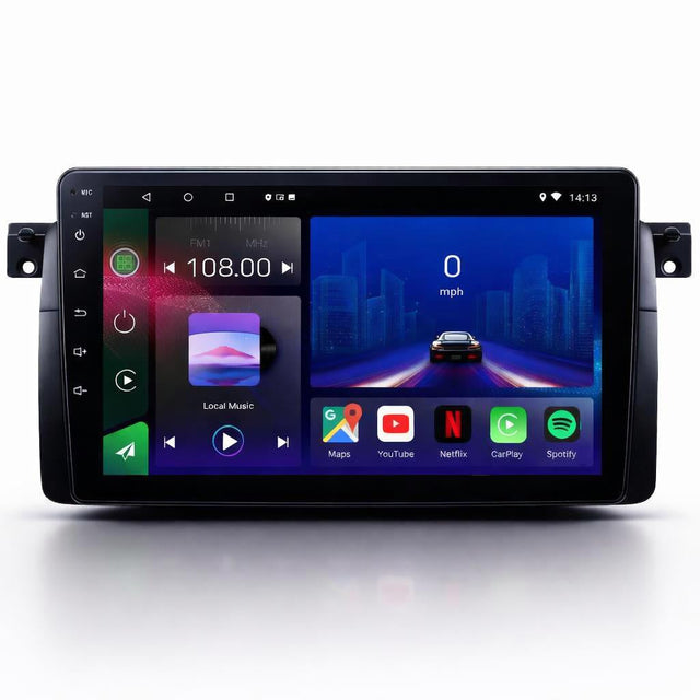 BMW 3 Series  E46 1997-2006 Android 14 Car Stereo Head Unit with Wireless CarPlay Android Auto - WeFitAnyCar