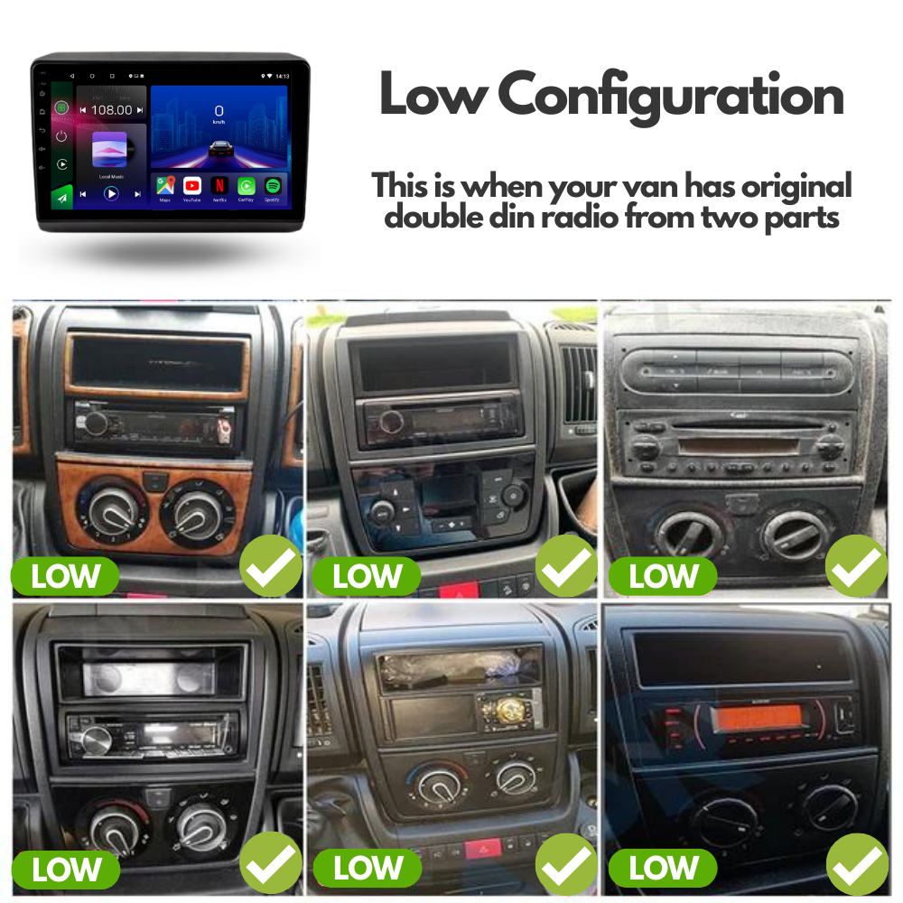 FIAT Ducato | Peugeot Boxer | Citroen Relay | 2006-2022 | Android 13 | Car Stereo Head Unit - Pluscenter