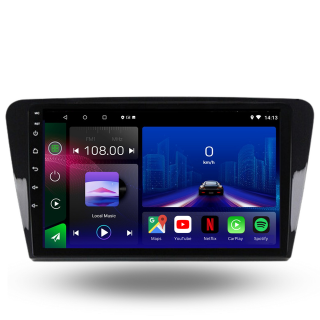 Skoda Octavia Rapid 2013-2019 Android 12 Car Stereo Head Unit - Pluscenter