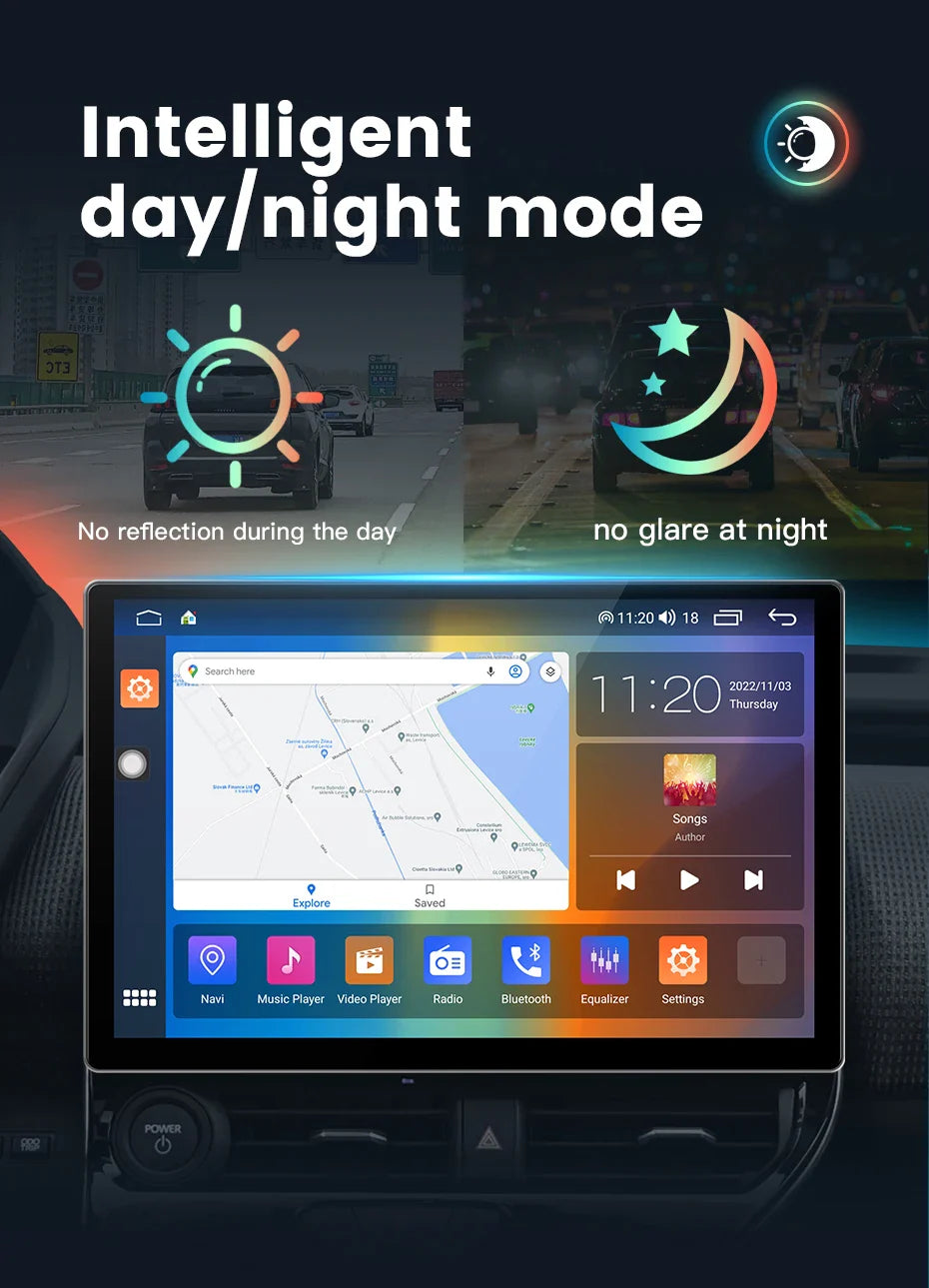 Tesla Model | 13.3inch | For Any Cars | Android 13 | Car Stereo | Head Unit - Pluscenter