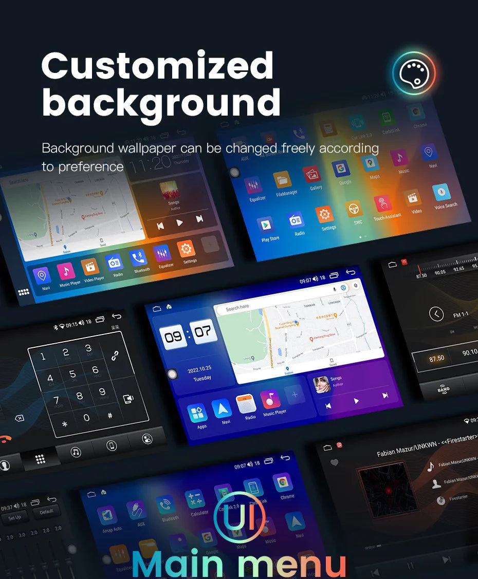 Tesla Model | 13.3inch | For Any Cars | Android 13 | Car Stereo | Head Unit - Pluscenter
