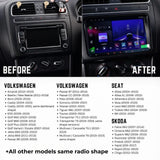 Volkswagen Seat Skoda 9inch Display Android 14 Car Stereo Head Unit with Wireless CarPlay Android Auto - WeFitAnyCar