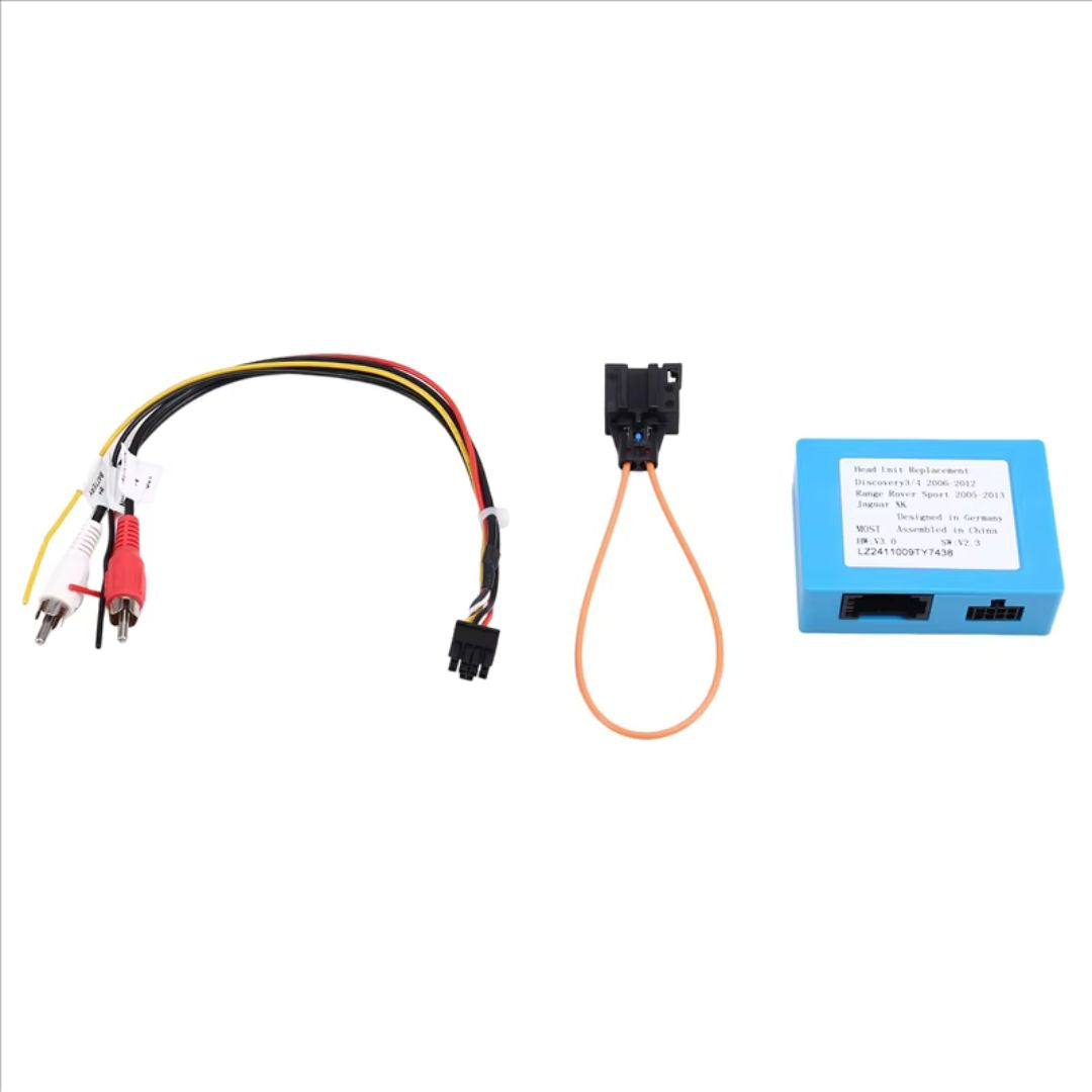 For Land Rover Range Rover Jaguar Aux Optical Fiber Optic Box Decoder Amplifier Adapter - WeFitAnyCar