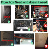 For Audi BMW Mercedes Porsche Aux Optical Fiber Optic Box Decoder Amplifier Adapter - WeFitAnyCar