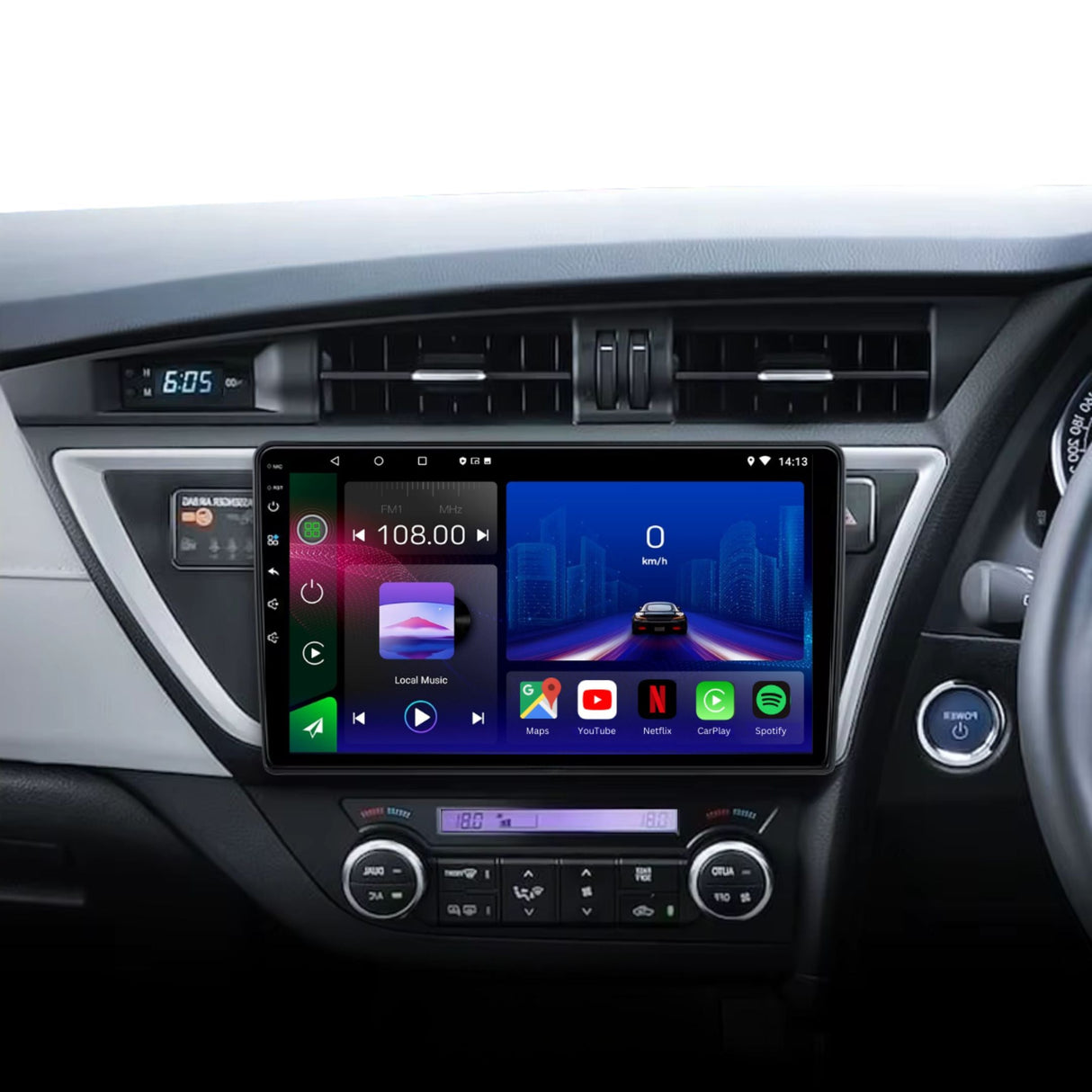 Toyota Corolla 13-16 & Auris 12-16 Android 14 Car Stereo Head Unit with Wireless CarPlay Android Auto - WeFitAnyCar