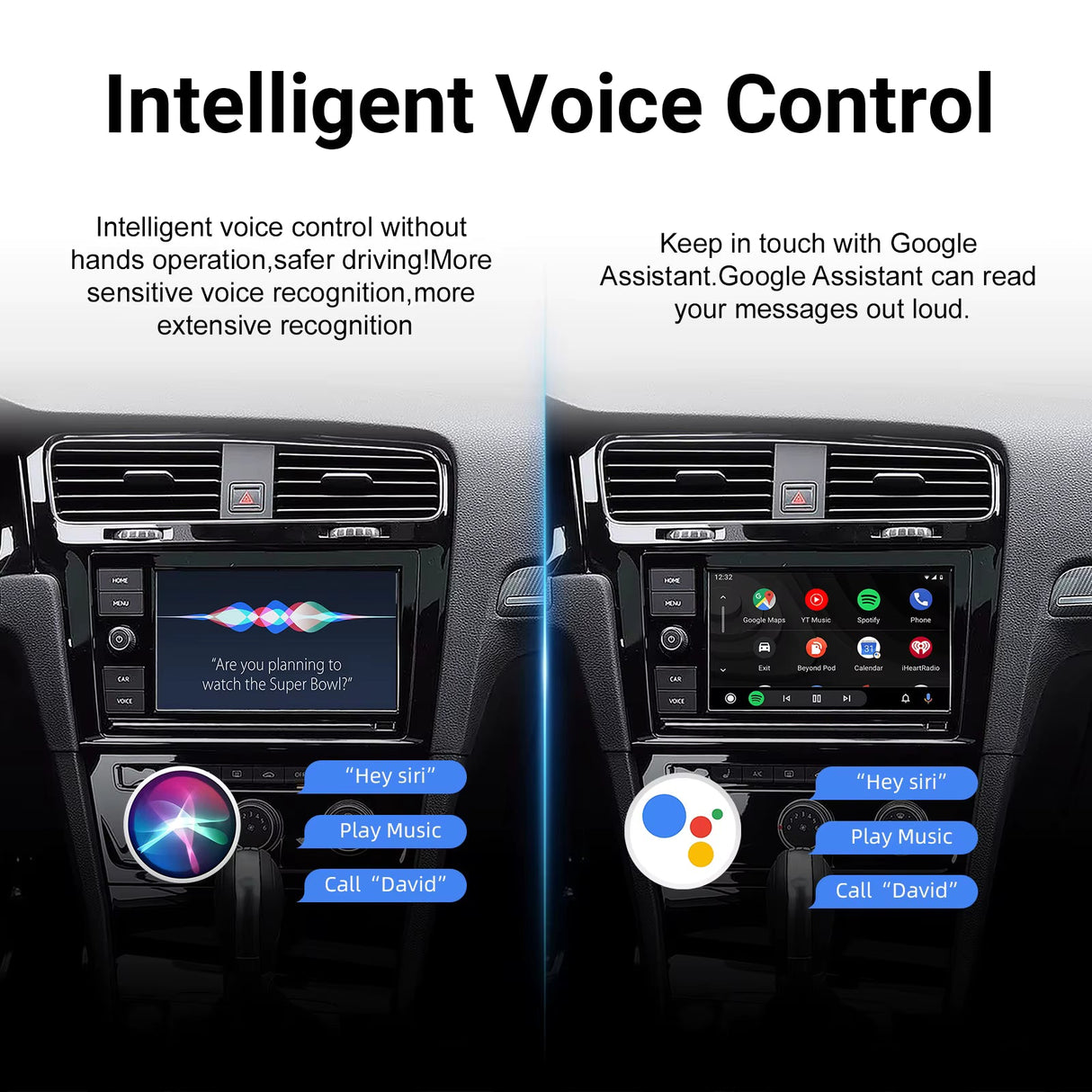 For Volkswagen Seat Skoda Wireless Apple CarPlay Retrofit Android Auto MIB1 & MIB2