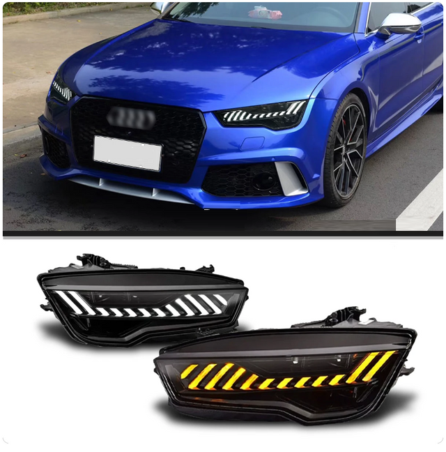 Audi | A7 S7 RS7 | 2011-2018 | Car Headlights LED Rear Tail Lights Sequential Turn Signal | Upgrade - Pluscenter