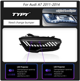 Audi | A7 S7 RS7 | 2011-2018 | Car Headlights LED Rear Tail Lights Sequential Turn Signal | Upgrade - Pluscenter