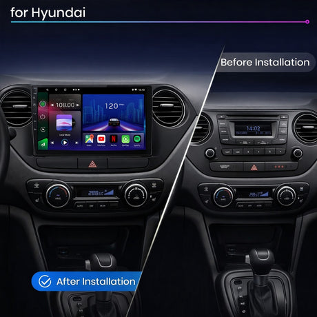 Hyundai i10 2013-2019 Android 14 Car Stereo Head Unit | CarPlay & Android Auto - WeFitAnyCar