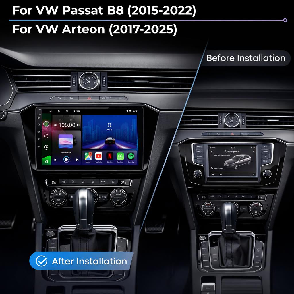 Volkswagen Passat B8 & Arteon Android 14 Car Stereo Head Unit with Wireless CarPlay Android Auto - WeFitAnyCar